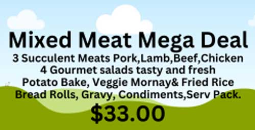 catering special - mixed meat meal